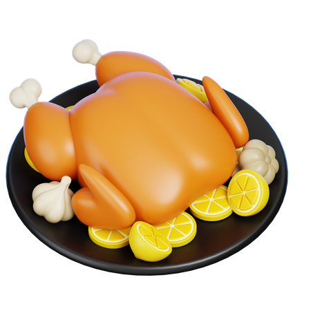 Turkey Dish  3D Icon