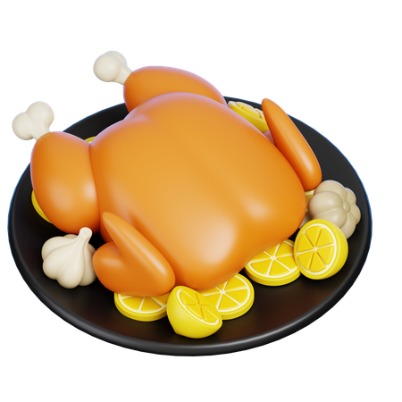 Turkey Dish  3D Icon