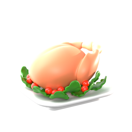 七面鳥の肉  3D Icon