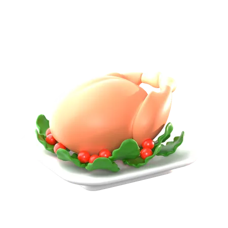 七面鳥の肉  3D Icon