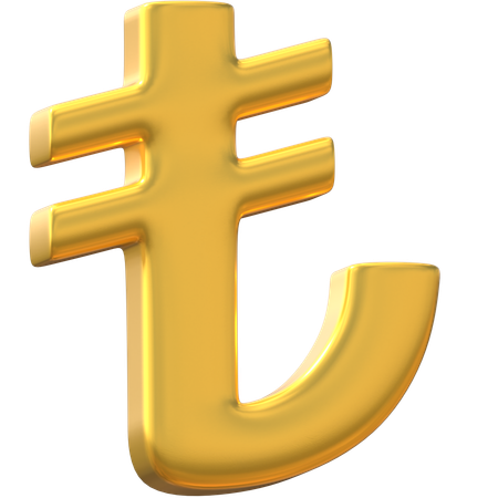 Turkish Lira  3D Icon