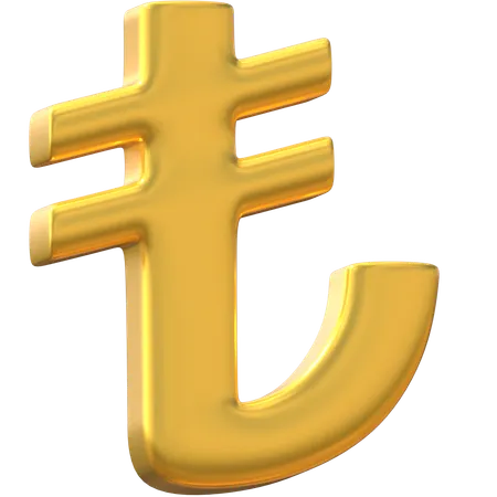 Turkish Lira  3D Icon