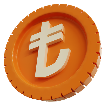 Turkish Lira Coin  3D Icon