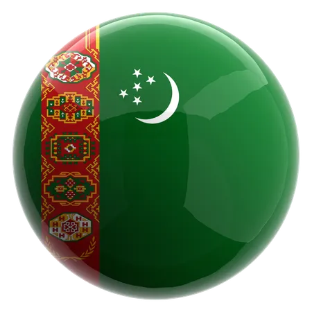 Turkménistan  3D Icon