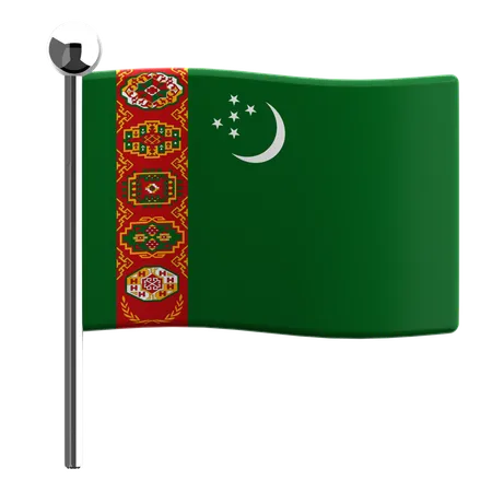 Turkmenistán  3D Icon