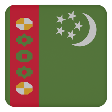 Turkménistan  3D Icon