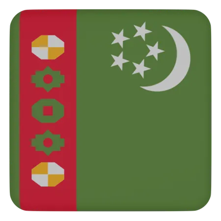 Turkménistan  3D Icon