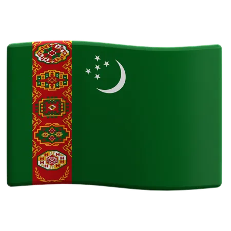 Turkmenistan  3D Icon