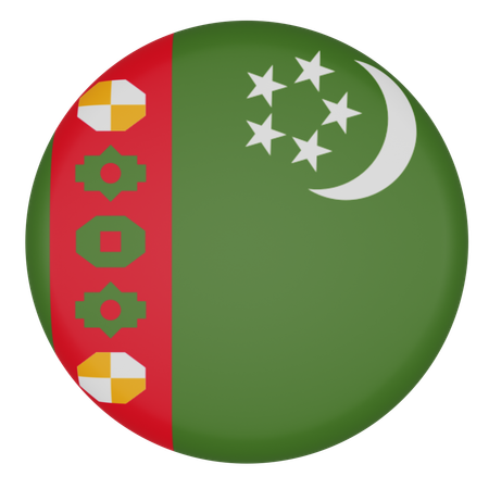 Turkmenistan  3D Icon