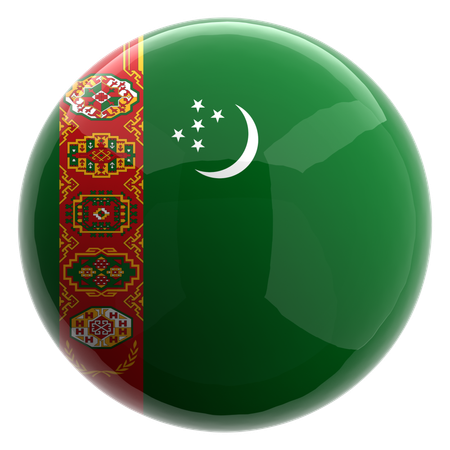 Turkmenistan  3D Icon