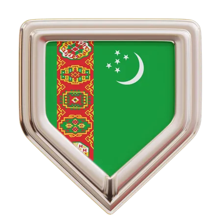 Turkmenistan Flag  3D Icon