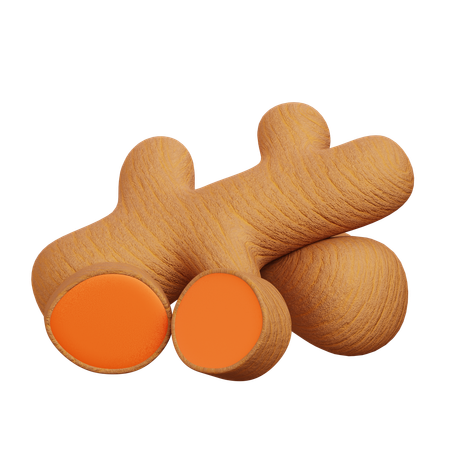 Turmeric Root  3D Icon