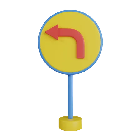 Turn  3D Icon