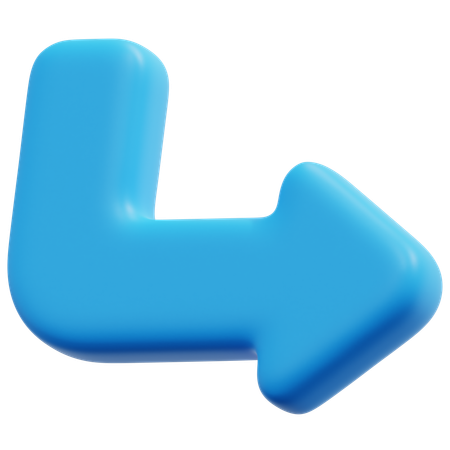 Turn arrow  3D Icon