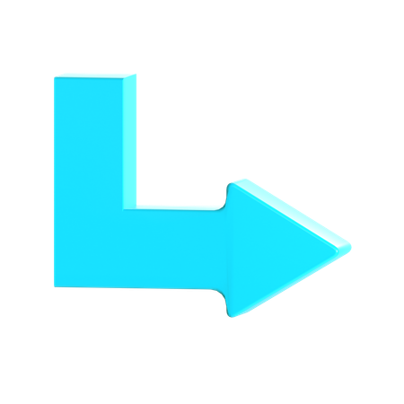 Turn Arrow  3D Icon