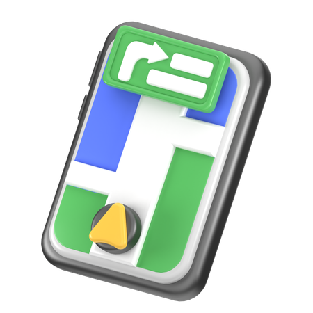 Turn By Turn Navigation  3D Icon