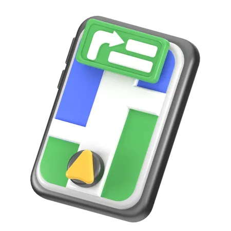 Turn By Turn Navigation  3D Icon