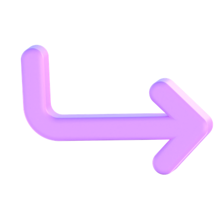 Turn Down Right  3D Icon