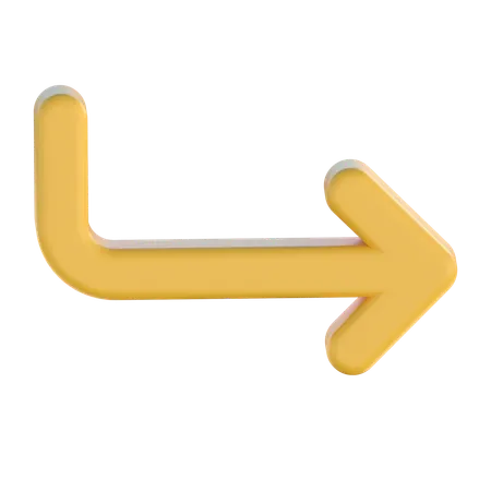 Turn Down Right  3D Icon