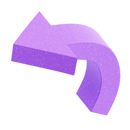 Turn Left Arrow  3D Icon