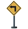 Turn Left Sign