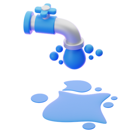 Turn Off Faucet  3D Icon