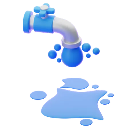 Turn Off Faucet  3D Icon
