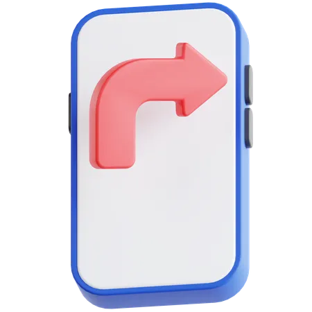 Turn Right  3D Icon