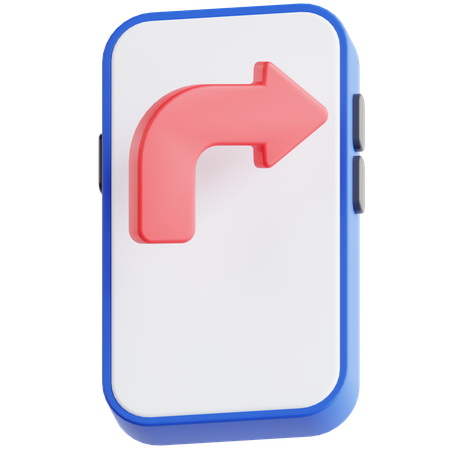 Turn Right  3D Icon