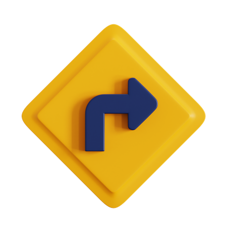 Turn Right  3D Icon