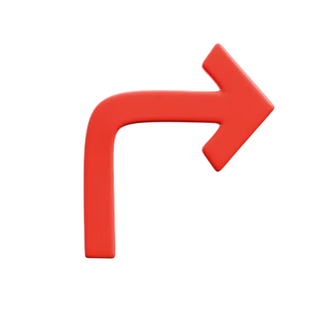 Turn Right  3D Icon