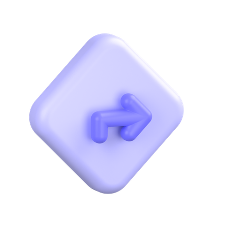 Turn Right  3D Icon