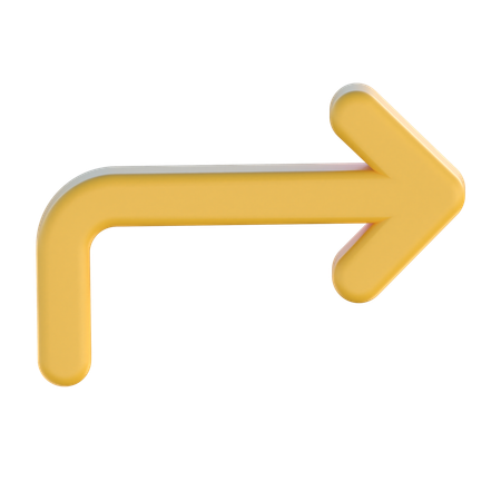 Turn Right  3D Icon