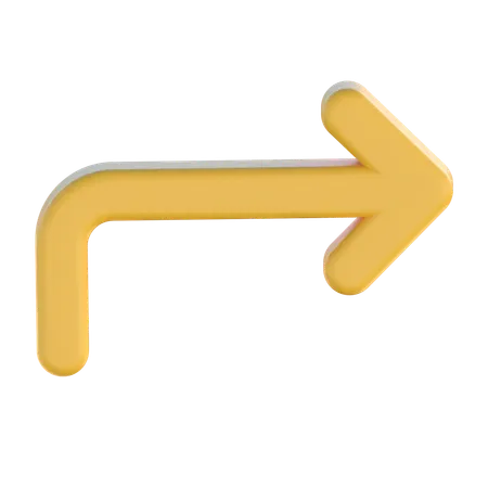 Turn Right  3D Icon