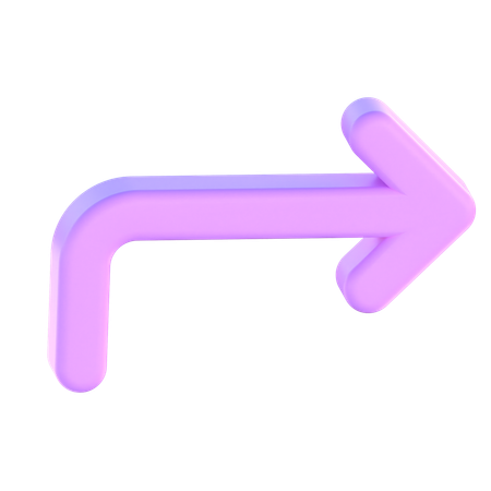 Turn Right  3D Icon