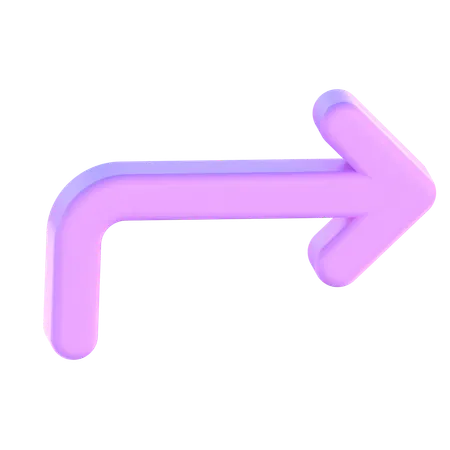 Turn Right  3D Icon