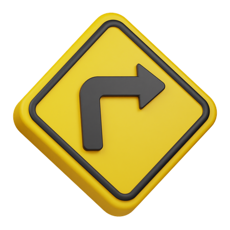 Turn Right  3D Icon