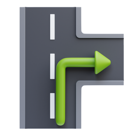 Turn Right  3D Icon