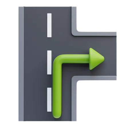 Turn Right  3D Icon