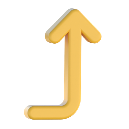 Turn Right Top  3D Icon
