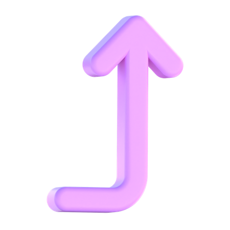 Turn Right Top  3D Icon
