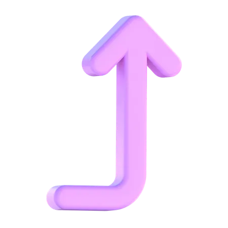 Turn Right Top  3D Icon