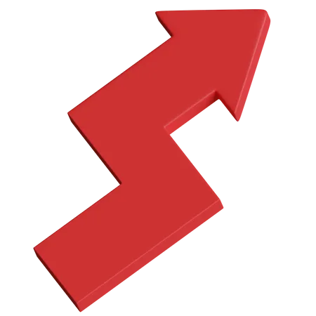 Turn Right Top Arrow  3D Icon