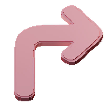 Turn Up Right  3D Icon