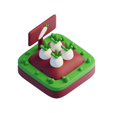 Turnip  3D Icon