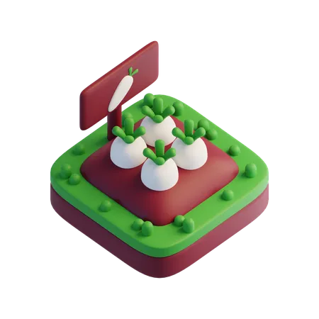 Turnip  3D Icon