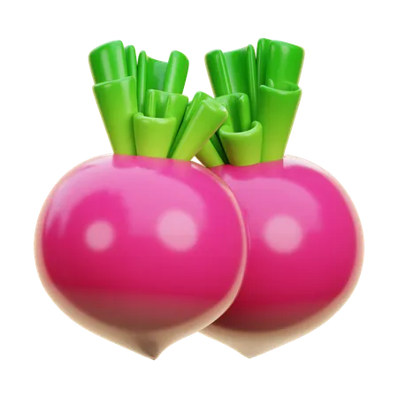 Turnip  3D Icon