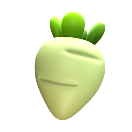 Turnip  3D Icon