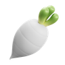turnip 3d illustration
