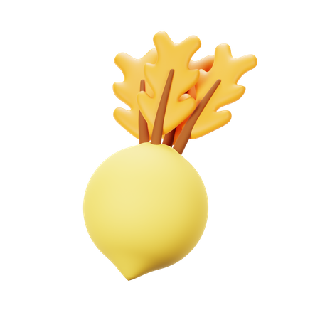 Turnip  3D Icon